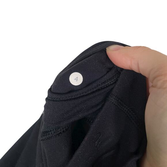Lululemon Black Astro Crossover Waist Boot Cut Athletic Pants SZ 4 - Picture 8 of 8